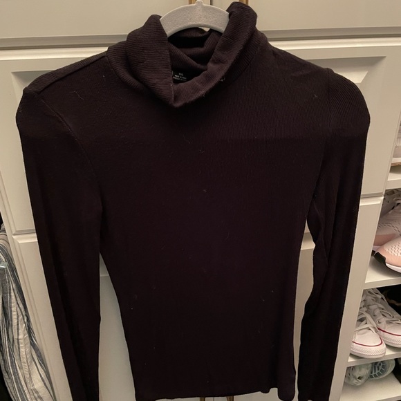 Turtleneck Black Top - Picture 2 of 3